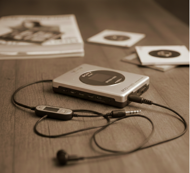 『Limitation』をお見舞いした音楽プレーヤー。戻った時はイヤホンが抜かれていた。