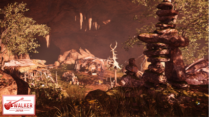 Farcryプライマルの世界に積み上げられた石のモニュメントと動物の骨は魔除けの意味合いがあるのだろうか？