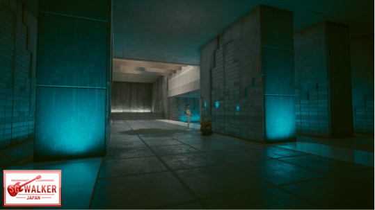 ノースオークのコロンバリウム内。まるで水面を反射した光が壁を照らすかのような神秘的な世界。