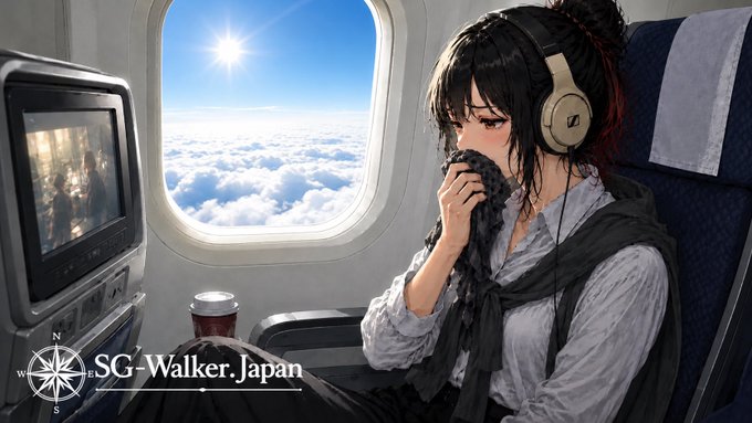 飛行機の映画で号泣するアリア