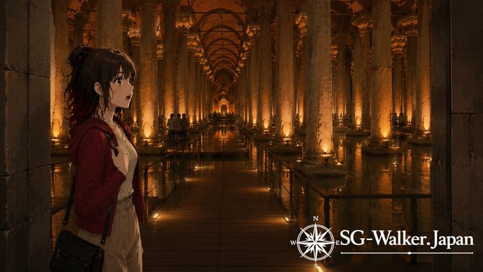 地下宮殿に入ったアリア。